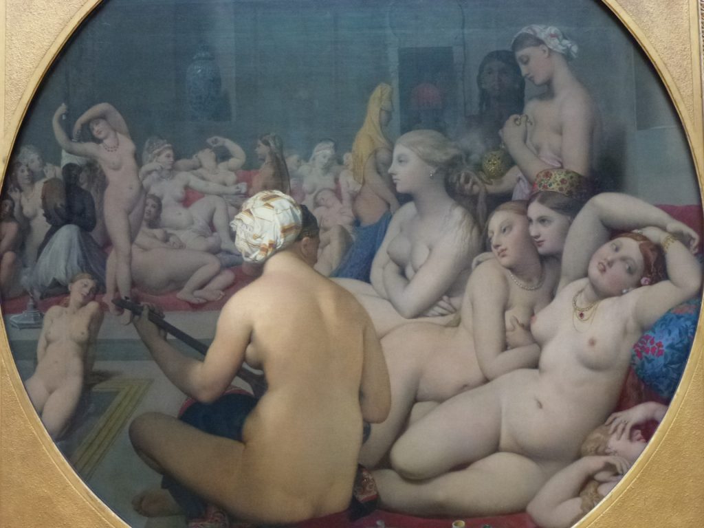 Musei di Parigi. Musée du Louvre, Jean-Auguste-Dominique Ingres, Il bagno turco - dettaglio