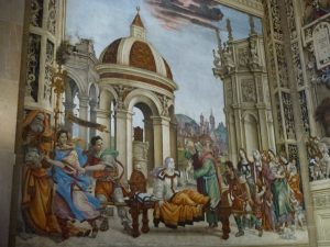 Cappella Strozzi in santa Maria Novella, San Giovanni evangelista risuscita Drusiana