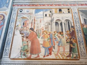 Chiesa di Sant'Agostino, Benozzo Gozzoli, Storie della vita di Sant'Agostino, Agostino fanciullo