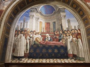 Duomo, Cappella di Santa Fina, affresco di Domenico Ghirlandaio