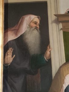 Lorenzo Lotto, Visitazione - dettaglio