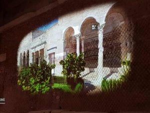 Ricostruzione virtuale del giardino della domus