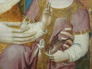 Taddeo di Bartolo, La Vierge et l'Enfant - dettaglio