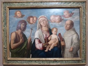 Cima da Conegliano, La Vierge et l'Enfant entre Saint Jean-Baptiste et Saint Franҫois