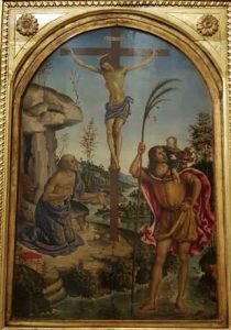 Crocifissione fra i santi Cristoforo e Girolamo alla Galleria Borghese