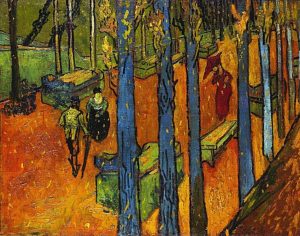 Vincent Van Gogh, Vallende bladeren (Les Alyscamps), c. 1 November 1888, @ Kröller-Müller Museum, Otterlo