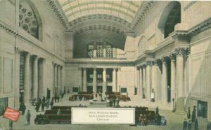 La sala d'aspetto dell'antica Union Station di Chicago @ chicagopc.info