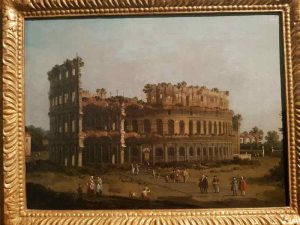 Canaletto, Il Colosseo visto da ovest, Roma
