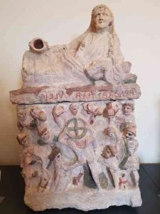 Antiquarium della necropoli, l'urna di Arnth Satna