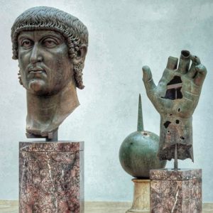 Testa, mano, globo di Costantino @ Musei Capitolini