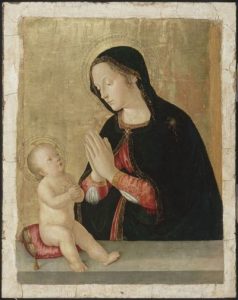 Antoniazzo Romano, La Vierge adorant l'Enfant, Musée du Petit Palais, Avignon