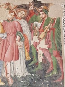 Camera Pinta, Rocca Albornoziana - dettaglio di musici
