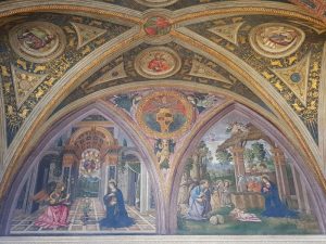 Pinturicchio, Sala dei Misteri, soffitto e lunette, Appartamento Borgia