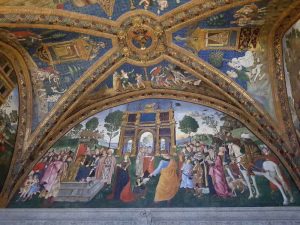 Pinturicchio, Sala dei Santi, Disputa di Santa Caterina, Appartamento Borgia