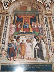 Pinturicchio, Canonizzazione di Santa Caterina da Siena