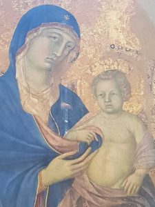 Madonna di Duccio di Buoninsegna - dettaglio