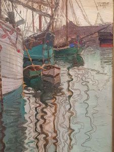 Egon Schiele, Harbor of Trieste - dettaglio