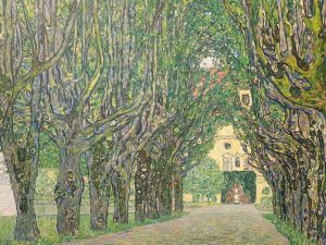 Gustav Klimt, Avenue to Kammer Palace - dettaglio