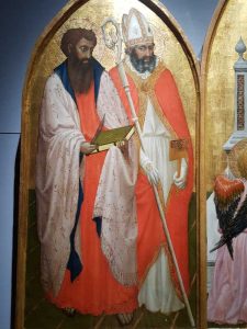 Masaccio, Trittico di San Giovenale, santi Bartolomeo e Biagio