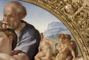 Michelangelo, Tondo Doni - dettaglio @ uffizi.it