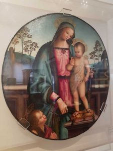 Pinturicchio, Madonna col Bambino e san Giovannino, Maec di Cortona