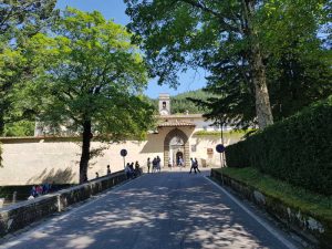 Viale di ingresso all'abbazia e a Vallombrosa