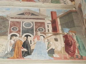 Piero della Francesca, Cappella Maggiore della chiesa di San Francesco, Prova della Croce