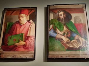 Giusto di Gand e Pedro Berruguete, Pannelli della Collezione Campana al Louvre - pannelli di Pietro d'Abano e Platone