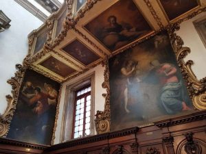 Santa Maria del Giglio, presbiterio, Tintoretto, Quattro Evangelisti - dettaglio