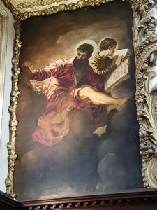 Santa Maria del Giglio, presbiterio, Tintoretto, Quattro Evangelisti - dettaglio di san Matteo