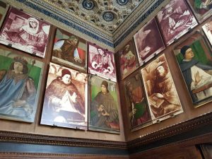 Studiolo di Urbino - ritratti di Uomini illustri