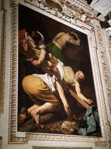 Caravaggio, Crocifissione di san Pietro, Cappella Cerasi, Chiesa di Santa Maria del Popolo