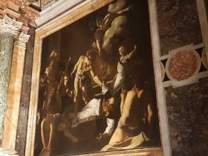 Caravaggio, Martirio di San Matteo, Cappella Contarelli, Chiesa di San Luigi dei Francesi