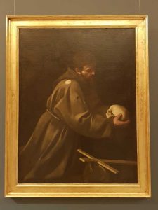 Caravaggio, San Francesco in meditazione, Galleria Barberini