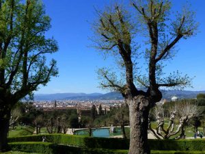 Vista di Firenze e della Fontana di Nettuno, Giardino di Boboli