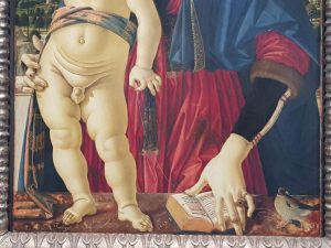Pietro Perugino, Madonna col Bambino - dettaglio
