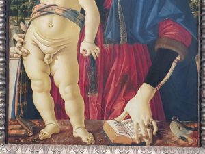 Pietro Perugino, Madonna col Bambino - dettaglio