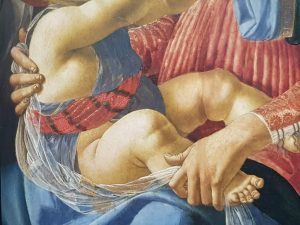 Andrea del Verrocchio, Madonna col Bambino - dettaglio