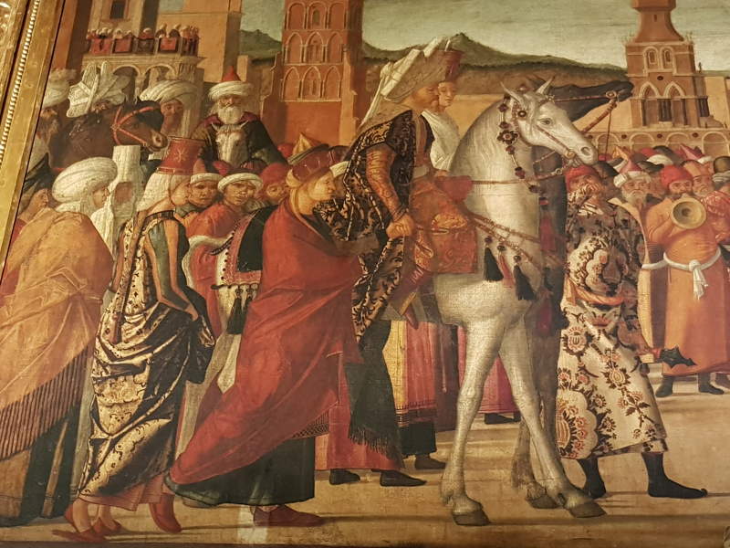 Carpaccio a Venezia: La Scuola Dalmata, Vittore Carpaccio, Trionfo di san Giorgio - dettaglio