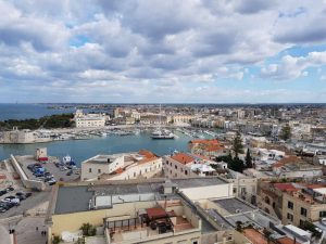 Vista del porto dal campanile della cattedrale