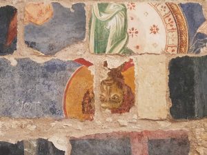 Abbazia di Santa Maria di Cerrate, l'affresco-puzzle della chiesa - dettaglio