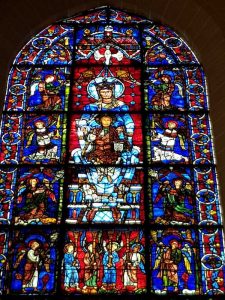 Nostra Signora della bella vetrata - dettaglio. Cattedrale di Chartres