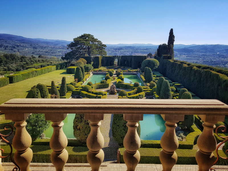 Villa Gamberaia, parterre d'eau dalla loggia