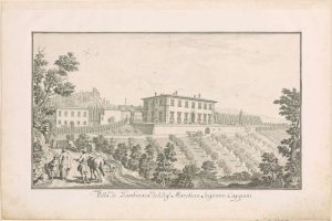 Villa Gamberaia nell'incisione di Giuseppe Zocchi del 1744