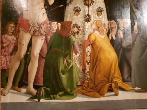 Museo diocesano, Luca Signorelli, Madonna della Misericordia - dettaglio