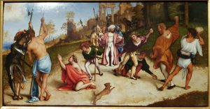 Lorenzo Lotto, Lapidazione di santo Stefano