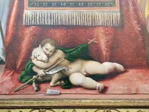 Lorenzo Lotto, Pala di santo Spirito - dettaglio di san Giovannino