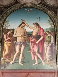 Perugino, Battesimo di Gesù, Duomo di Città della Pieve