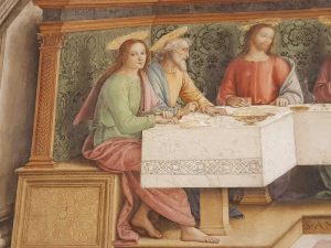 Perugino, Cenacolo di Fuligno - dettaglio
