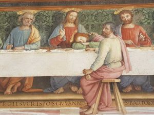 Perugino, Cenacolo di Fuligno - dettaglio